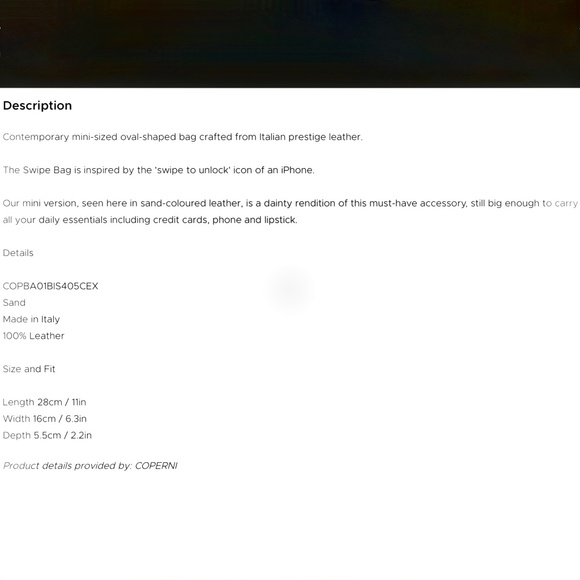 Coperni mini sand swipe bag - Picture 7 of 16